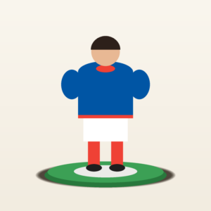 Figurine Subbuteo Équipe de France Atelier sur-mesure — l’équipe de votre choix