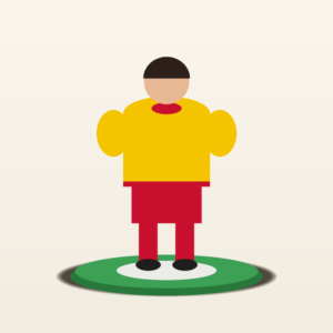 Figurine Subbuteo RC Lens Paire de buts miniatures