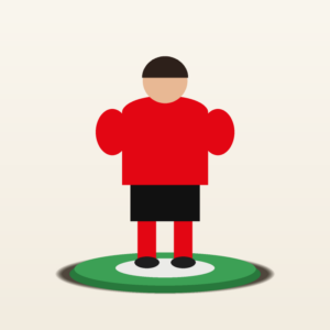 Figurine Subbuteo Stade Rennais Arbitre + 2 juges de touche