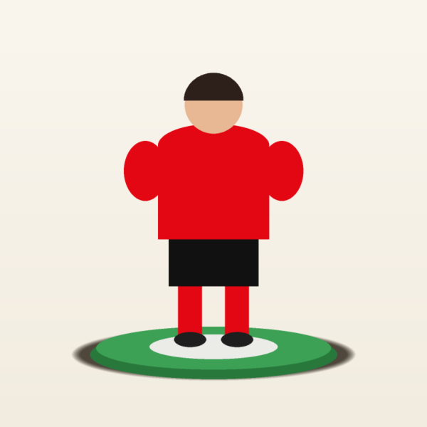 Figurine Subbuteo Stade Rennais Arbitre + 2 juges de touche